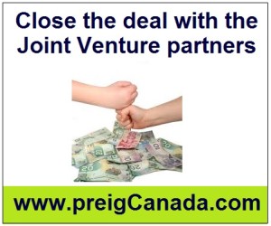 Close the deal with the Joint Venture partners