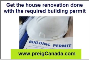 Get the house renovation done with the required building permit