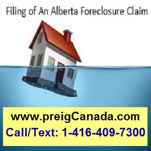 A statement of claim starts the Alberta foreclosure process
