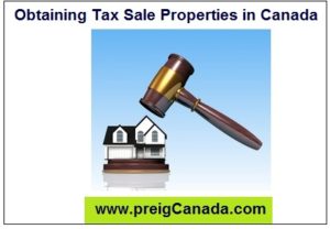Obtaining Tax Sale Properties in Canada