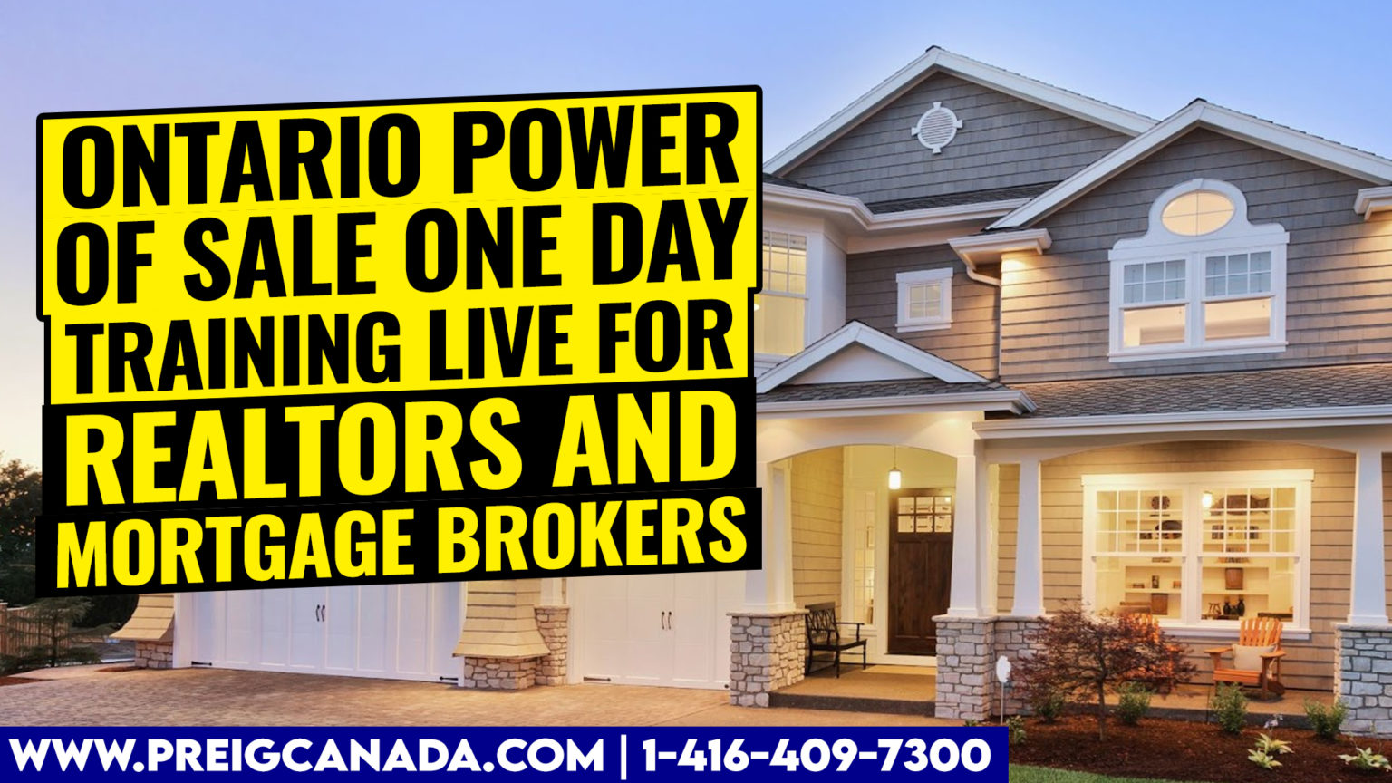 Ontario Power of Sale Training Real Estate Investors Group